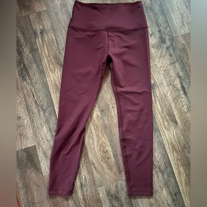 Beyond Yoga Leggings, Cranberry. Size Med